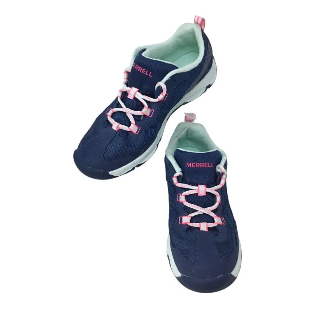 Merrell Chameleon Low 2.0 Youth Girls 5.5 M Blue Pink Sneakers MK161302